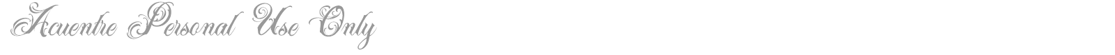 Acuentre font preview